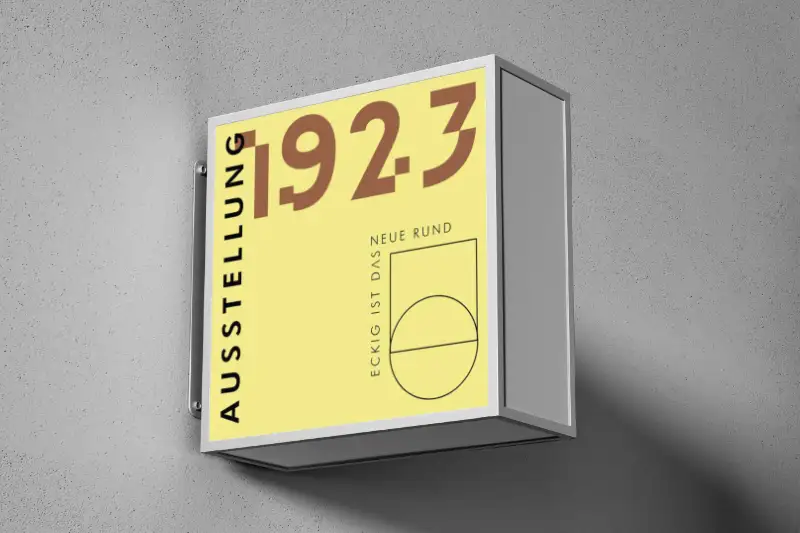 Grafik und Art-Direktion zum Keyvisual der Ausstellung 1923 - 100 Jahre Bogler Vorratsgefäße